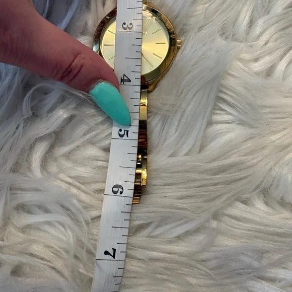 Michael Kors Gold Tone Minimalist Bracelet Watch - Picture 9 of 15